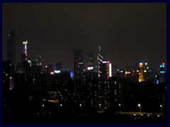 Guangzhou skyline by night seen from our hotel room at the YuTong.